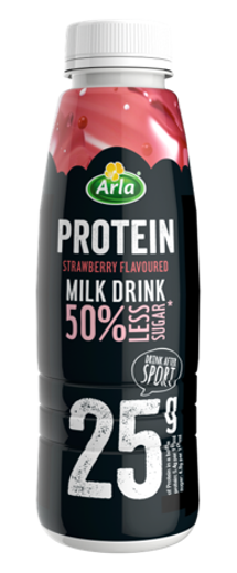 Arla Protein Strawberry Raspberry Milk Drink Drink 50 % Less Sugar