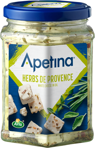 Apetina white Cheese Cubes in Oil Herbes de Provence 265g