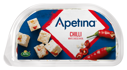 Apetina white cheese cubes in oil chili 100g