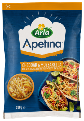 Apetina Cheddar & Mozzarella 200g