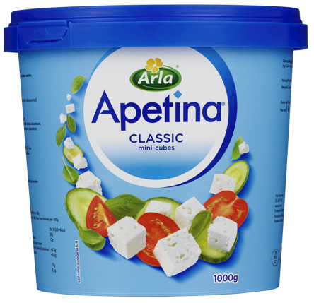 Apetina White Cheese Cubes in Brine 1,6kg (1kg ost)