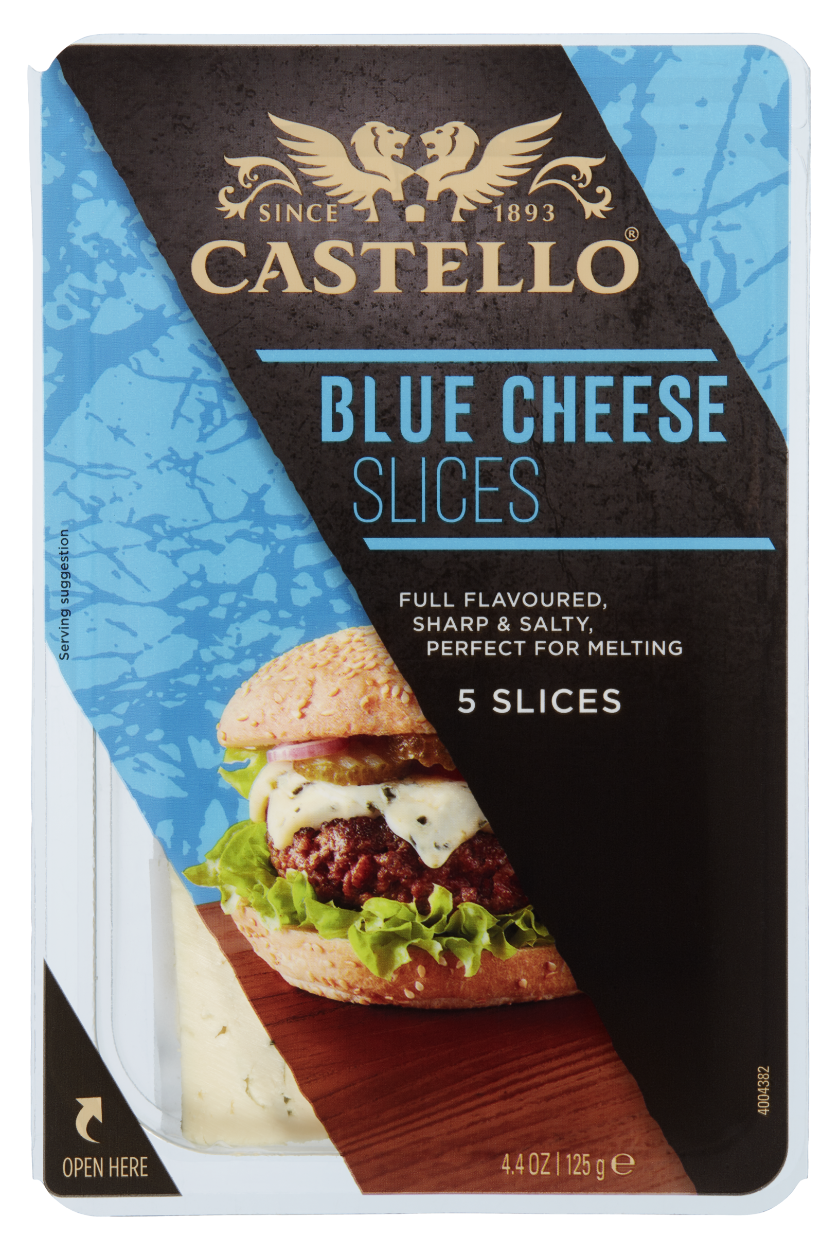 Arla Pro Castello Burger Blue 125g