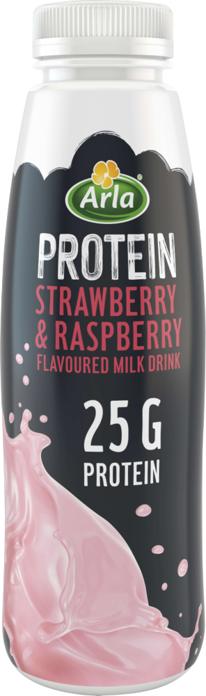 Arla Protein Arla Protein Strawberry & Raspberry Flavoured Milk Drink 482ml
